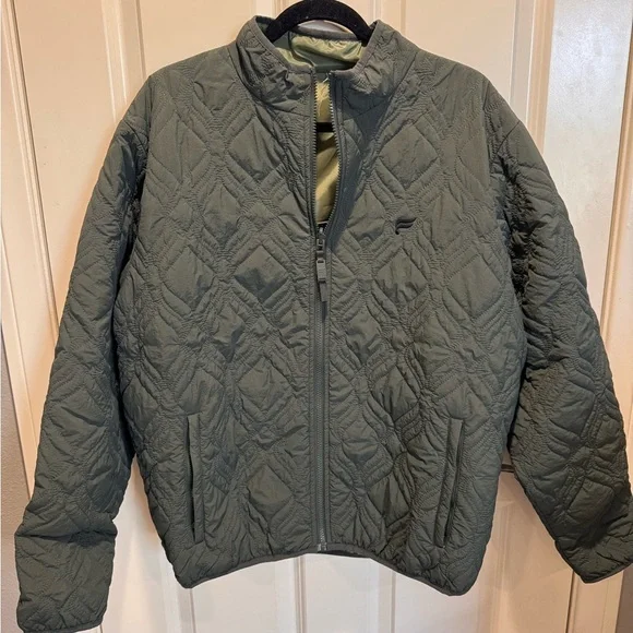 Fabletics Men's Quilted Jacket - Green - Picture 1 of 5